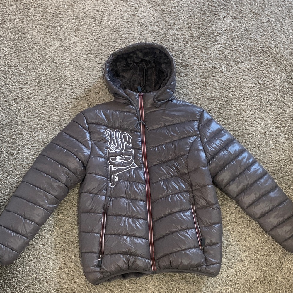 Men's Gray Puffer Jacket
